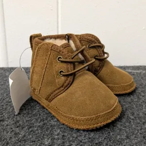 UGG Baby Neumel Soft Sole Chestnut Boots Lace Up Boots Size 0/1