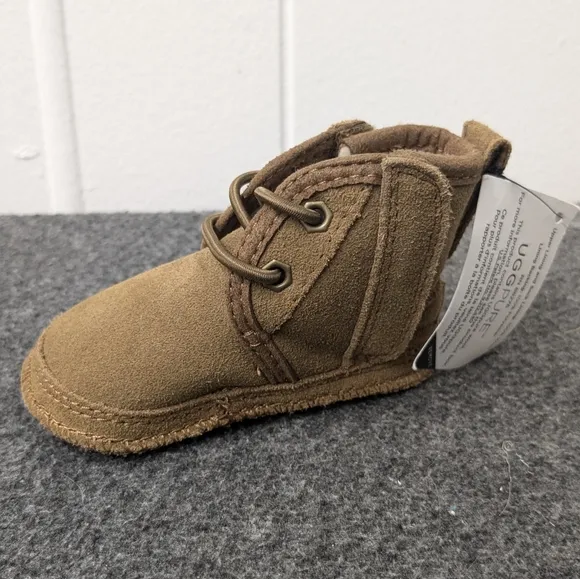 UGG Baby Neumel Soft Sole Chestnut Boots Lace Up Boots Size 0/1