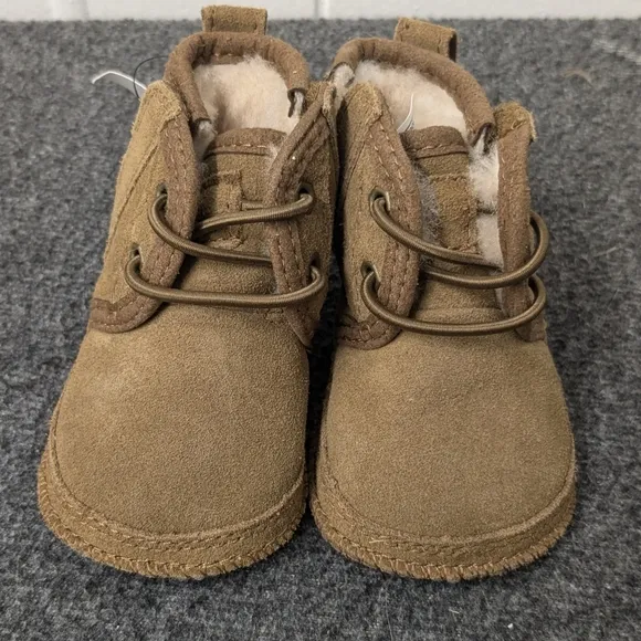 UGG Baby Neumel Soft Sole Chestnut Boots Lace Up Boots Size 0/1