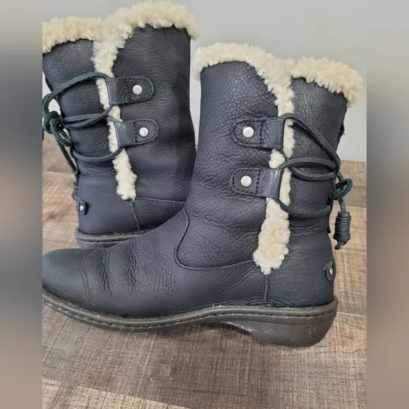 Ugg Black Leather Boots