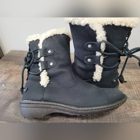 Ugg Black Leather Boots