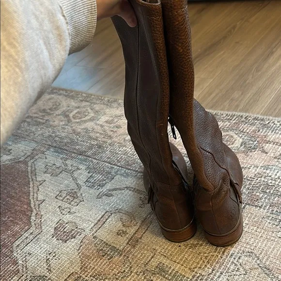 UGG Brown Leather Knee-High Boots