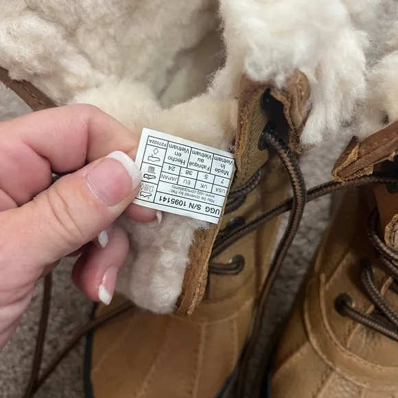 UGG Brown Shearling-Lined Boots