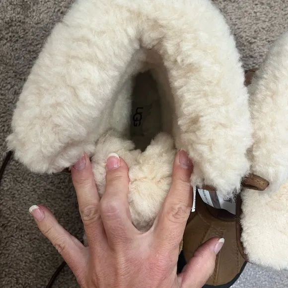 UGG Brown Shearling-Lined Boots