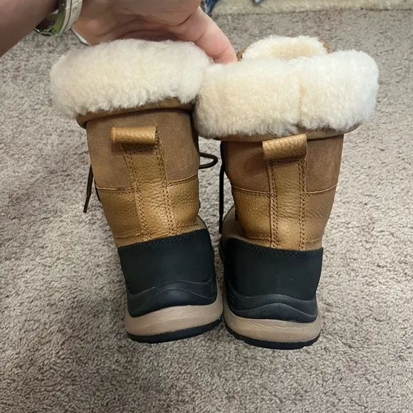 UGG Brown Shearling-Lined Boots