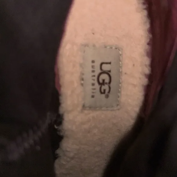UGG Brown Wedge Suede waterproof Boots with Zipper