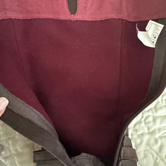UGG Brown Wedge Suede waterproof Boots with Zipper