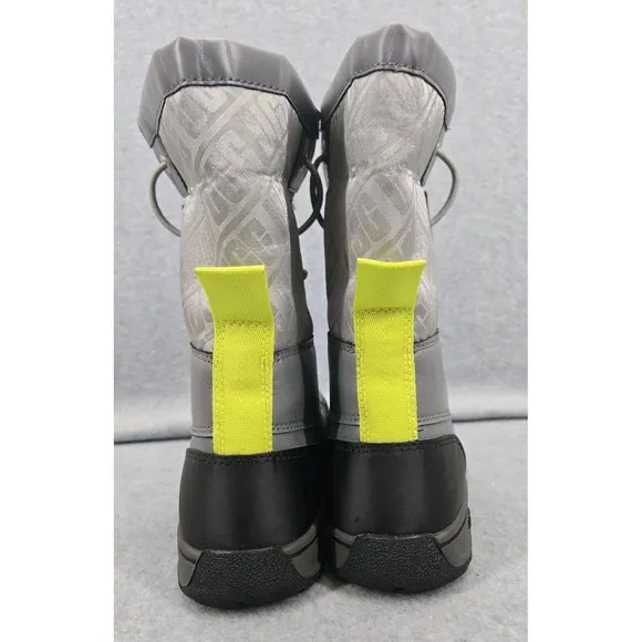 UGG BUTTE II‎ CWR METAL UGG PRINT LEATHER WATERPROOF YOUTH BOOTS SIZE US 2