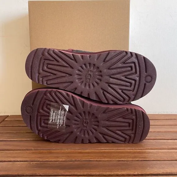 UGG Classic Ultra Mini Mirror Ball Sequins Boots Wild Grape US Women 7/UK 5/EU38