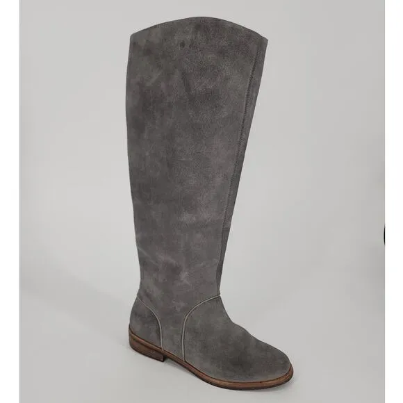 UGG Daley Grey Suede Tall Boots Women's Size 7.5
