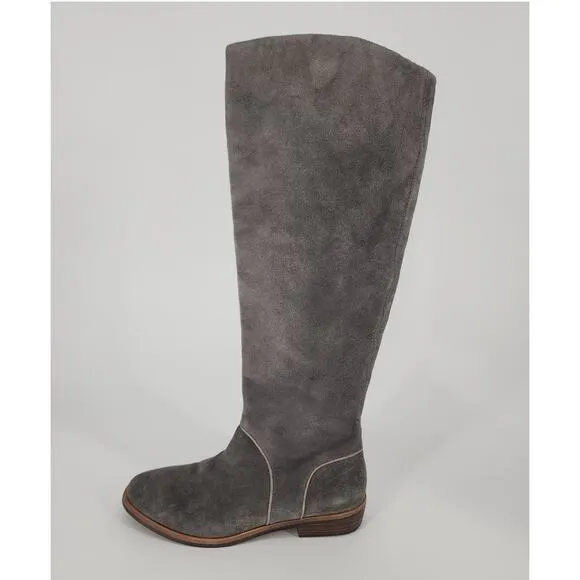 UGG Daley Grey Suede Tall Boots Women's Size 7.5