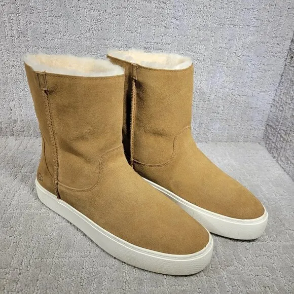 UGG Declan Women’s Size 12 US Chestnut Suede Sheepskin Shearling Pull on Boots