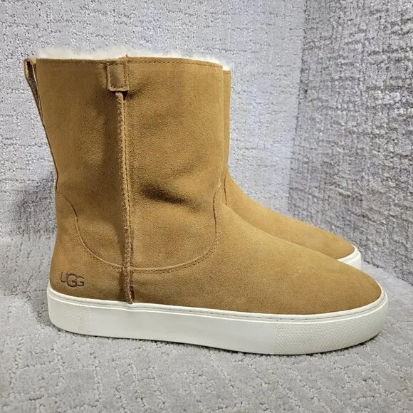 UGG Declan Women’s Size 12 US Chestnut Suede Sheepskin Shearling Pull on Boots