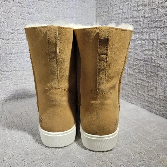 UGG Declan Women’s Size 12 US Chestnut Suede Sheepskin Shearling Pull on Boots