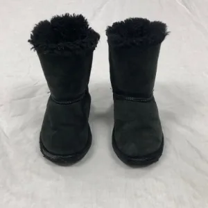 UGG Kids Bailey Bow Black Boots (S/N 3280T)/ Size: 10 Toddler