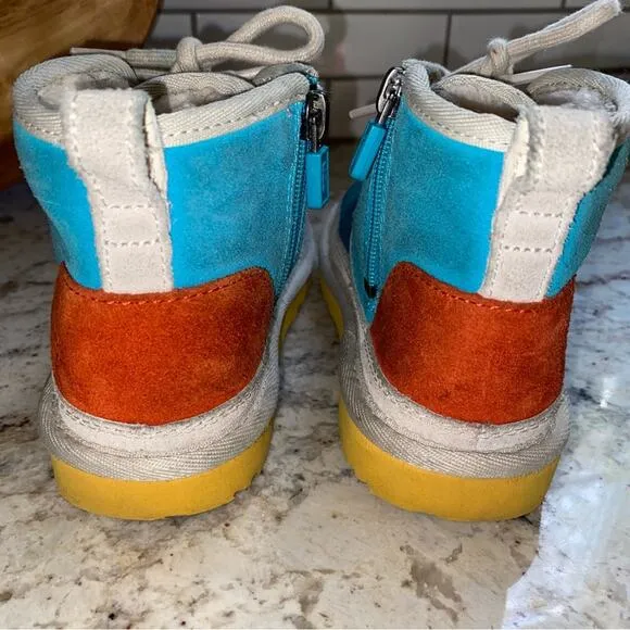 Ugg Kids Neumel Mashup Lace-Up Boots Kids 11 EU 28.5 EUC