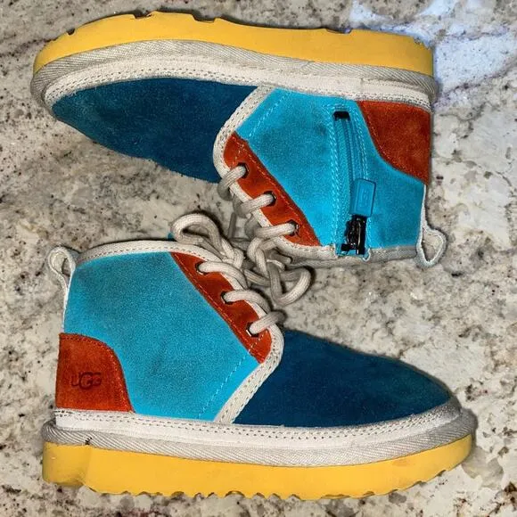 Ugg Kids Neumel Mashup Lace-Up Boots Kids 11 EU 28.5 EUC