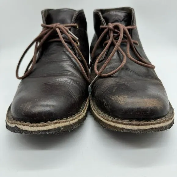 UGG Leighton Men's Lace-Up Chukka Boot In Chocolate Brown Sz 11 Business Casual