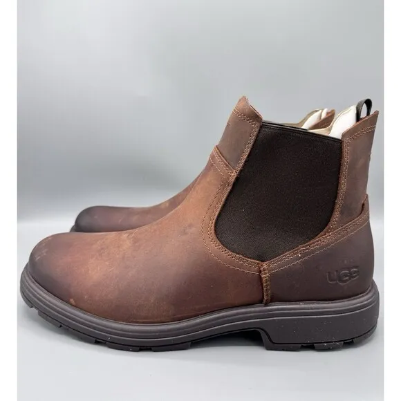 UGG Men's Biltmore Chelsea Boots, Cognac Brown, Size 11