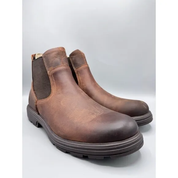 UGG Men's Biltmore Chelsea Boots, Cognac Brown, Size 11