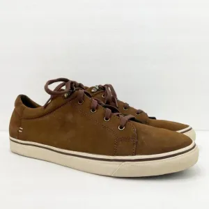 Ugg Mens Brock Brown Suede Lace Up Sneakers