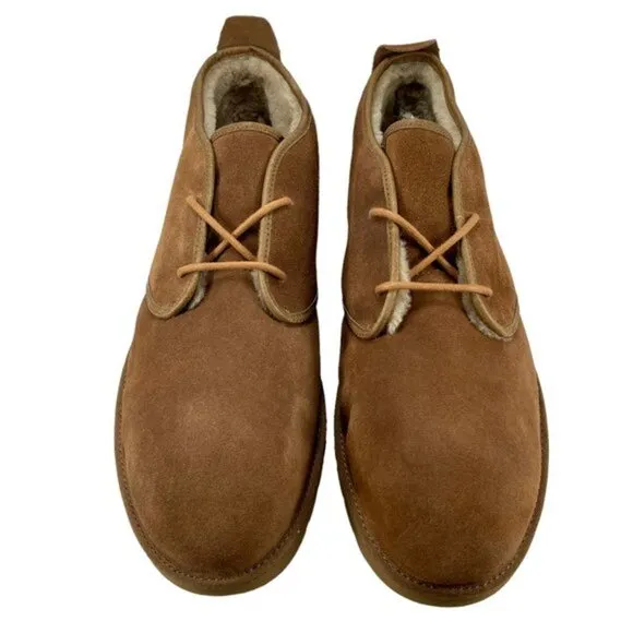 UGG Men's Suede Maksim Chukka Lace Up Boots in Tan Size 17