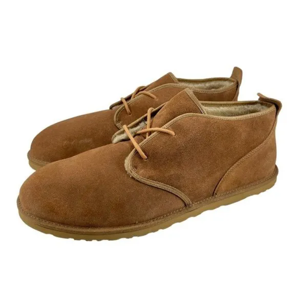 UGG Men's Suede Maksim Chukka Lace Up Boots in Tan Size 17