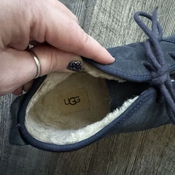 UGG Navy Blue Suede Maksim Chukka Boots Mens 12
