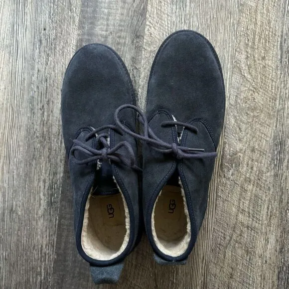 UGG Navy Blue Suede Maksim Chukka Boots Mens 12