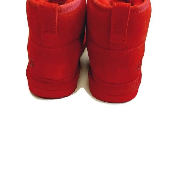 UGG Neumel Ankle Chukka Casual Suede Boots Mens Size 9 Womens 10 Samba Red 3236