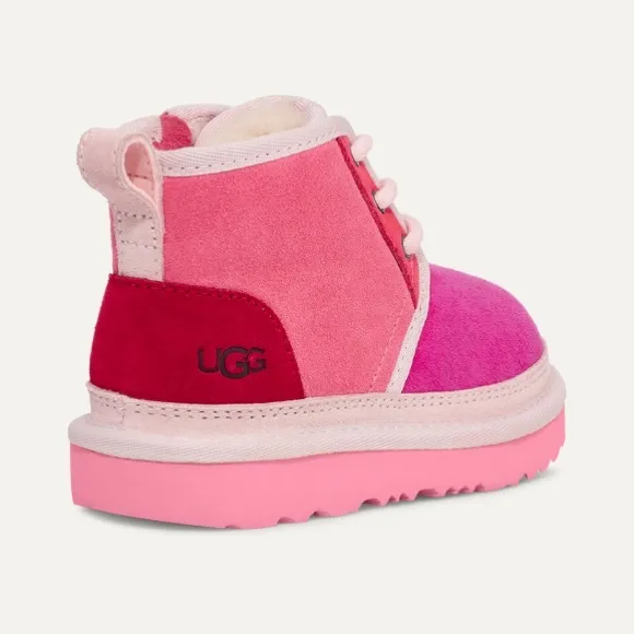 UGG Neumel Mashup Suede Boots Pink Toddlers Size 12
