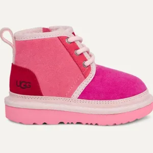 UGG Neumel Mashup Suede Boots Pink Toddlers Size 12