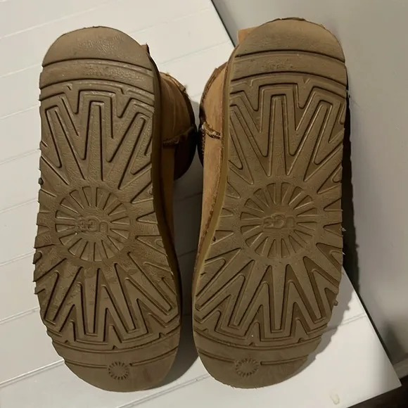 UGG Tan Suede Boots with Cream Lining
