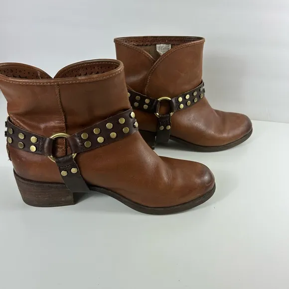 Ugg Women Darling Harness Whiskey Brown Leather Boots