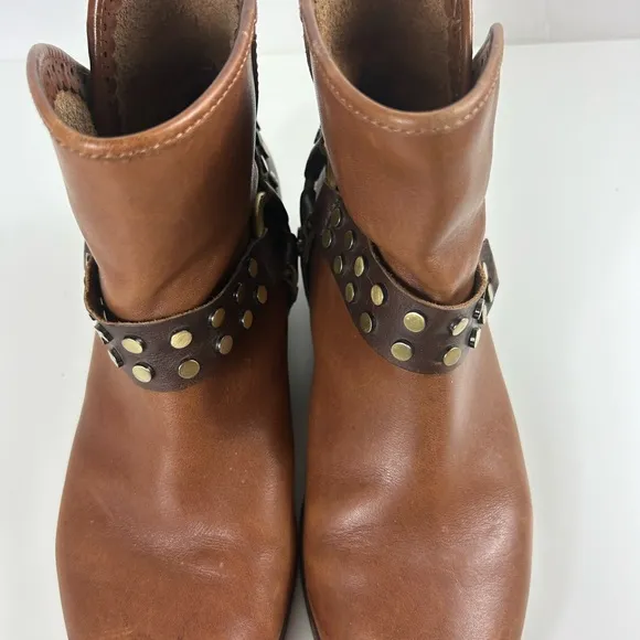 Ugg Women Darling Harness Whiskey Brown Leather Boots