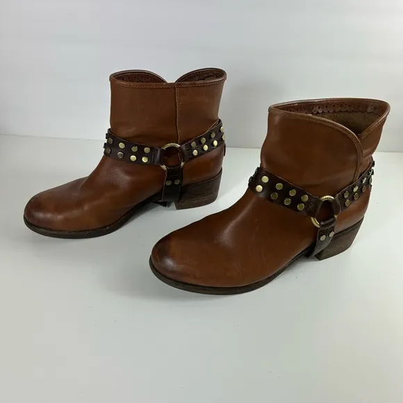 Ugg Women Darling Harness Whiskey Brown Leather Boots