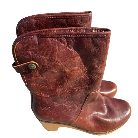 UGG Women's Brown Leather Boots