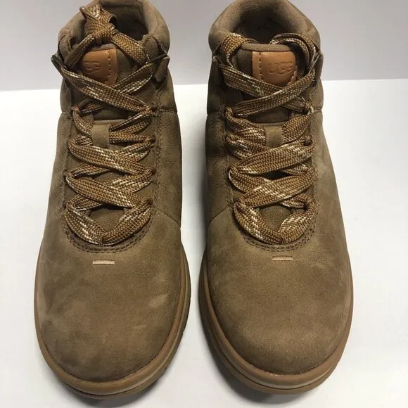 UGG Women’s Lakesider, Brown Waterproof Ankle Booties, Size 8.5M
