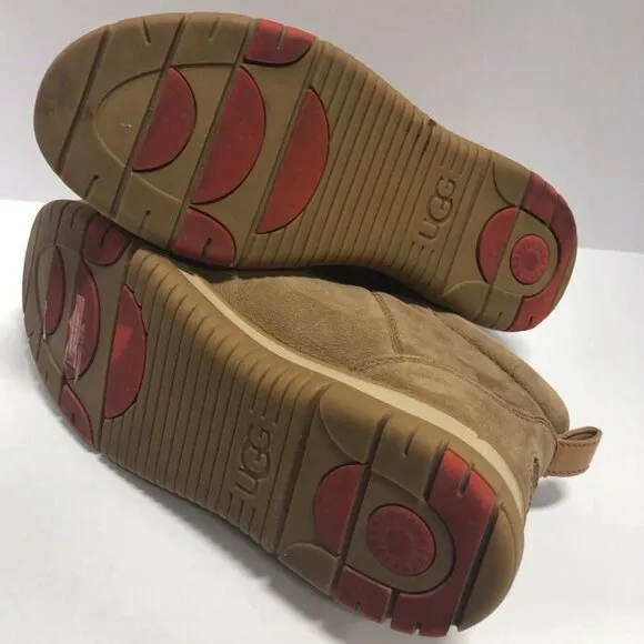 UGG Women’s Lakesider, Brown Waterproof Ankle Booties, Size 8.5M