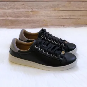 UGG Women’s Milo Black Leather Sneakers