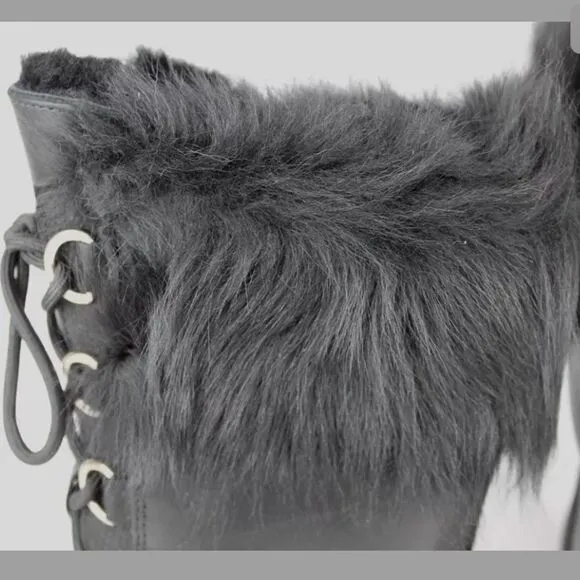 UGG AYA TALL TOSCANA CUFF BLACK WATERPROOF Boots