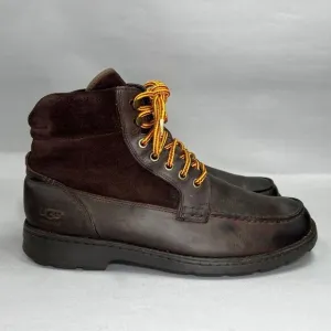 UGG Men's Size 12 Barrington Brown Leather Waterproof Boots