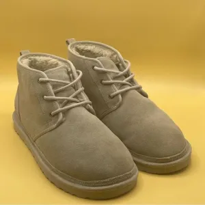 UGG Tan Boots with Soft Suede Material and Comfortable Ankle Collar