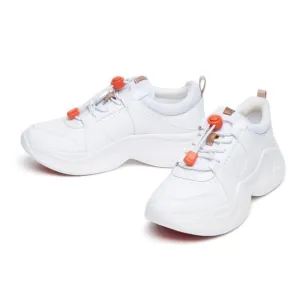 UIN Women's Chunky Fashion Sneakers Walking Shoes (Bright White Palma)New No Box