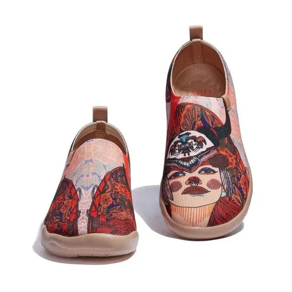 UIN Women's Sneaker Canvas Slip-On Ladies Travel Shoes (Taurus Toledo I Women)