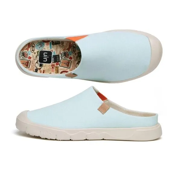 UIN Women's Fashion Slippers Walking Casual Shoes (Blue Sky Cadiz III)