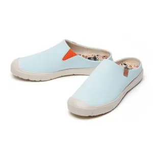 UIN Women's Fashion Slippers Walking Casual Shoes (Blue Sky Cadiz III)