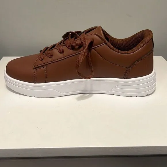 Unbranded Men's Brown Fashion Classic Solid Lace Up Sneaker Shoes Size 39