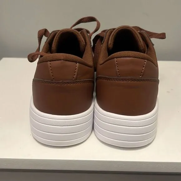 Unbranded Men's Brown Fashion Classic Solid Lace Up Sneaker Shoes Size 39