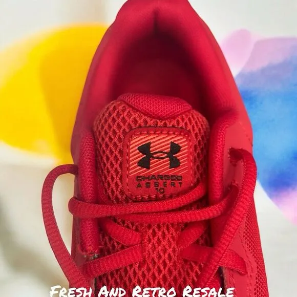 Under Armour Shoes Men Running Training Athletic red‎ 9 UA Charged Assert 10 new